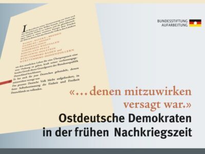 "الديمقراطيون في ألمانيا الشرقية في فترة ما بعد الحرب المبكرة - معرض".